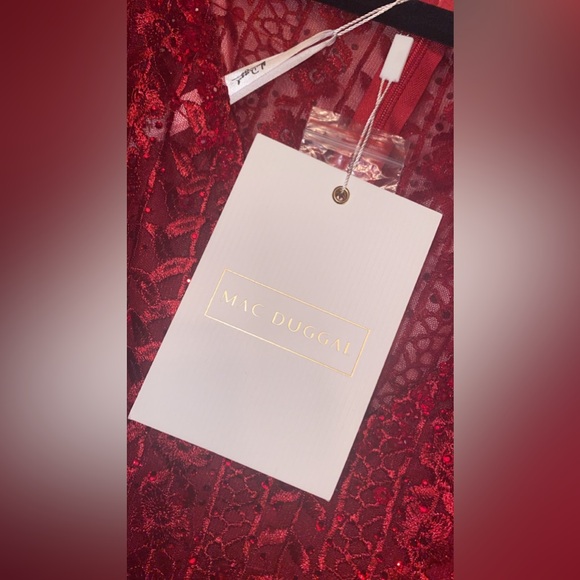 Red Crystal and sequin Mac Duggal Size 14. - Picture 8 of 8